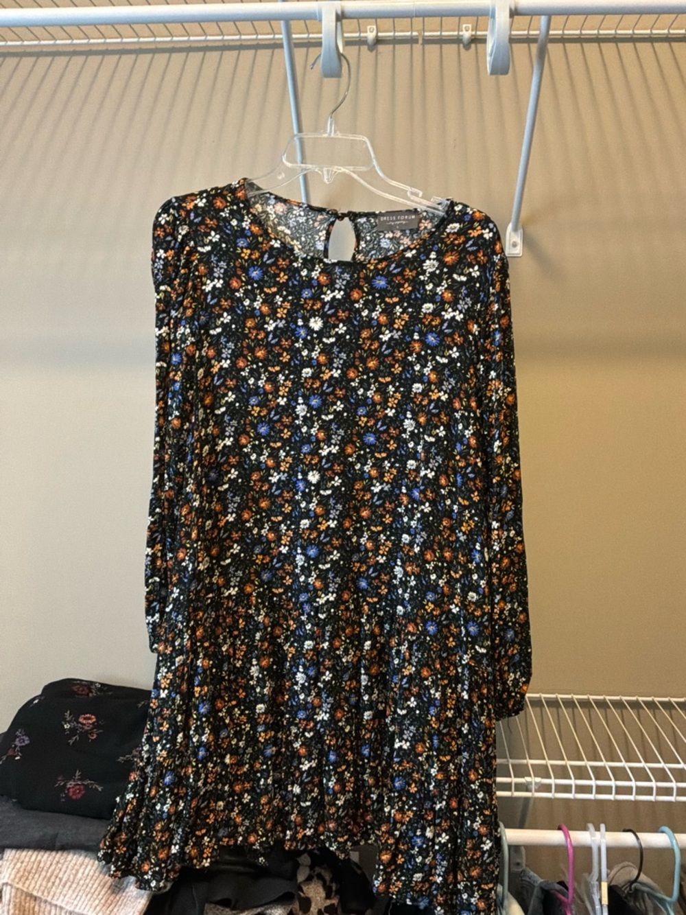 Navy tired dress